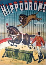 Affiche voor het circus «Hippodrome», ca. 1900