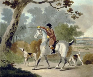 Push Him Tom Boy, uit The Pytchley Hunt (gegraveerd door F. Jukes)