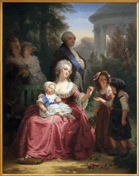 De Franse koninklijke familie in Trianon