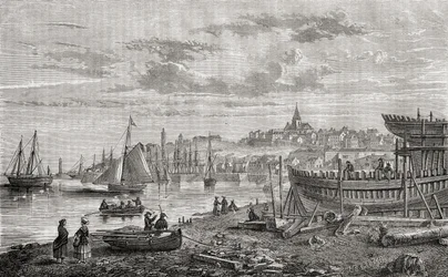 Granville, Frankrijk, in de 18e eeuw, uit 