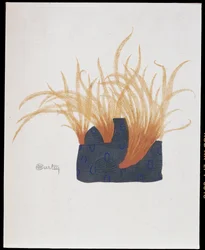 Fathered hat - La Mode en 1912 door Marcelle Demay, illustratie door Charles Martin