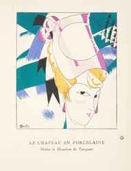 Le Chapeau en Porcelaine, uit een collectie modeplaten, 1920