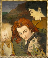Compositie allegorique, c.1892 (schilderij op doek)