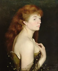 Portret van een jonge roodharige vrouw, 1889