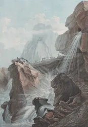 Vue de la chute du torrent de Gelten, 1785