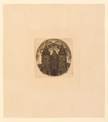 Oude poort van het Paleis van Justitie