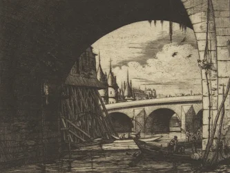Boog, Pont Nôtre-Dame, Parijs, 1853