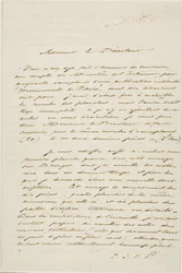Charles Meryon gesigneerde brief