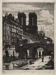 Etsen van Parijs: Le Petit Pont
