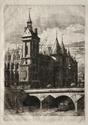 Etsen van Parijs: De klokkentoren