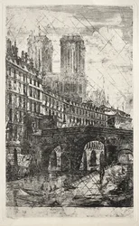 Etsen van Parijs: De Kleine Brug