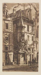 Huis met een torentje, Weversstraat, Parijs