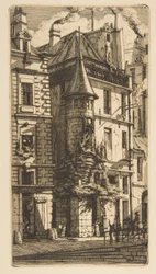 Huis met een torentje, rue de la Tixéranderie, Parijs