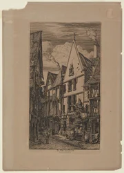 La Rue des Toiles, Bourges - 1853