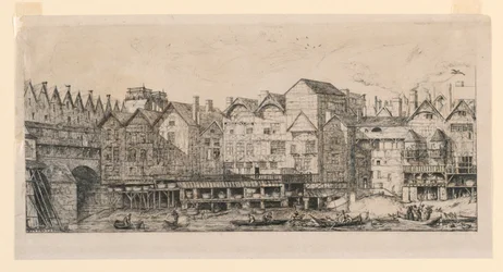 Deel van de stad tegen het einde van de 17e eeuw