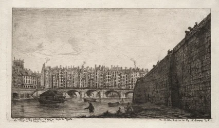 De Wisselbrug, Parijs, ca. 1784, 1855