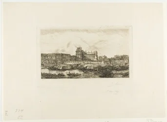 Het oude Louvre, Parijs, 1651
