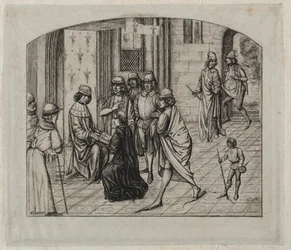 Het Gedrukte Werk van de Latijnse Auteur, Valerius Maximus, Wordt Aan Koning Lodewijk XI Gepresenteerd