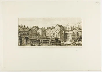 Zicht op een Deel van de Stad Parijs tegen het Einde van de XVII Eeuw