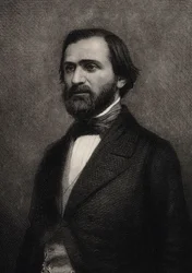 Portret van de Componist Giuseppe Verdi