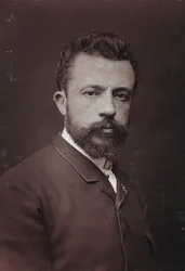 Album Artistique et Biographique, 5e jaar, Salon 1885; portret van de Belgische schilder Évariste Carpentier (1845-1922)