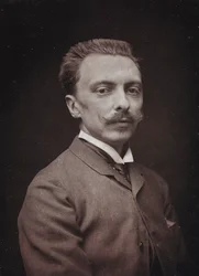 Album Artistique et Biographique, 5e jaar, Salon 1885; portret van de Franse schilder Alfred Paul Marie de Richemont (1857-1911)