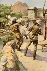 Roberts Gered door een Soldaat bij Bhagwana, 1901