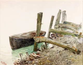 Dinghy nadert een Steiger