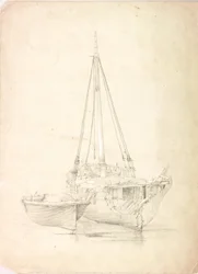 Oude Vissersboot en Dinghy
