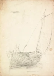 Studie van een vissersboot