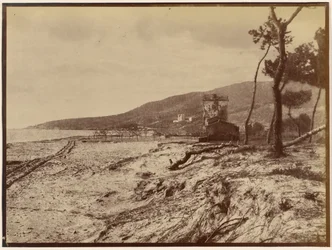 Strand van Golfe-Juan richting Cap de la Croisette