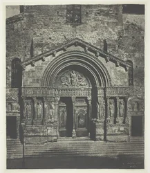 Arles: De westelijke portiek van Saint-Trophime, 21 oktober 1854, gedrukt 1982