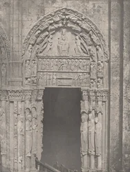 Kathedraal van Chartres, westkant, rechter zijdeur, 12e eeuw, ca. 1857