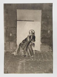 Portret van een onbekende zittende vrouw
