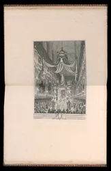 Begrafenis van Marie Thérèse van Spanje, Dauphine van Frankrijk, in de kerk van Notre Dame, Parijs