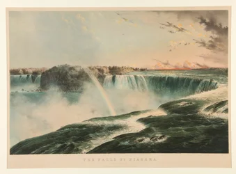 De watervallen van Niagara vanaf de Canadese kant