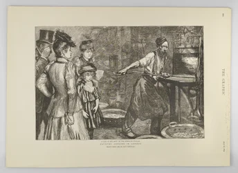 Gloeiovern bij Tower Hill, uit The Graphic, 1895