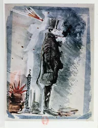 Zelfportret onder invloed van hasj, circa 1844