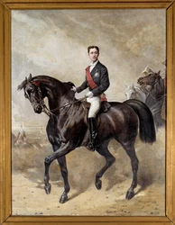 Ruiterportret van Prins Imperial Eugene Louis Napoleon