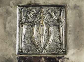 Bas-reliëf, detail van schoorsteenversiering, slaapkamer door Charles Rennie Mackintosh, Verenigd Koninkrijk, 20e eeuw