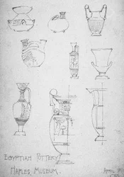 Egyptisch aardewerk, Museum van Napels, 1891