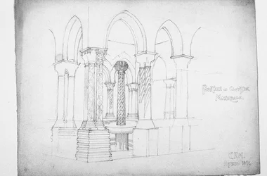 Fontein in klooster, Monreale, 1891