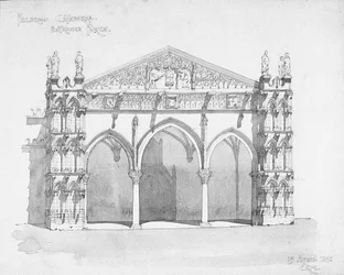 Ingangsportiek van de Kathedraal van Palermo