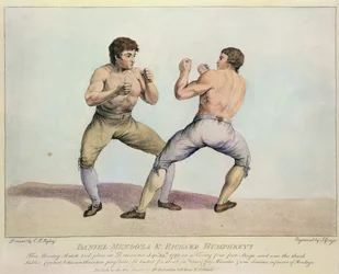 Bokswedstrijd tussen Daniel Mendoza en Richard Humphreys, 29 september 1790