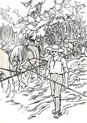 Een kolonist die zijn land opruimt, 1912
