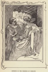 Odysseus in de aanwezigheid van Penelope