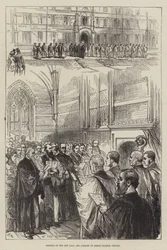 Opening van de nieuwe hal en bibliotheek van Keble College, Oxford