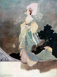 De mooiste van de hofdames van de koningin