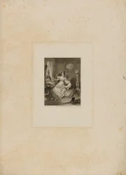 Twee meisjes in boudoir