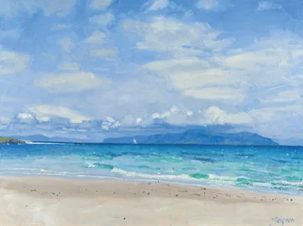 Verre jacht, Iona, 2014 (olieverf op doek)